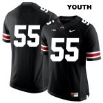 Youth NCAA Ohio State Buckeyes Malik Barrow #55 College Stitched No Name Authentic Nike White Number Black Football Jersey RN20W74RE